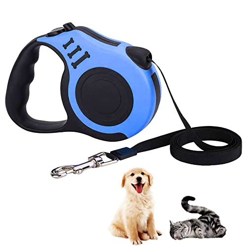 Hundeleine, Einziehbar Hundeleine,hundeleine ausziehbar,für Kleine, Mittlere und Große Hunde, Blau, 3 m Hundeleine, Einziehbar Hundeleine,hundeleine ausziehbar,für Kleine, Mittlere und Große Hunde, Blau, 3 m von thirei
