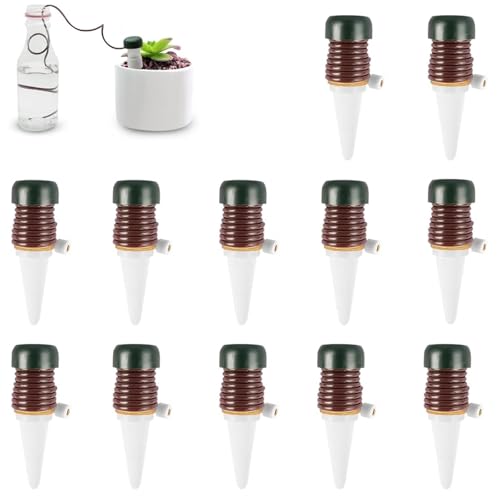 thirei Wasserspender für Zimmerpflanzen, 12 Stück utomatischer Bewässerung für Pflanzen, Pflanzen Bewässerung Wasserspender, Automatischer Wasserspender für Pflanzen und Blumen thirei Wasserspender für Zimmerpflanzen, 12 Stück utomatischer Bewässerung für Pflanzen, Pflanzen Bewässerung Wasserspender, Automatischer Wasserspender für Pflanzen und Blumen von thirei