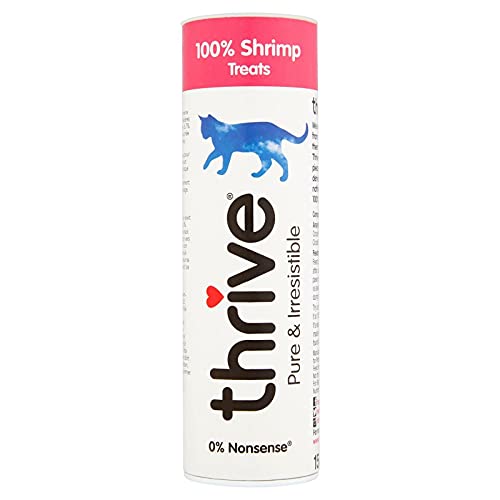 Thrive Katzensnacks Garnelen, 1er Pack (1 x 15 g Packung) von thrive