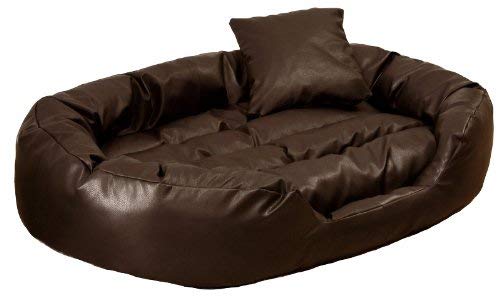 tierlando Hundebett Philip Hundesofa - Kunstleder - XL XXL XXXL - 110cm bis 170cm - Dogge, Ridgebacks Größe: 110x80cm | Farbe: 01 Braun tierlando Hundebett Philip Hundesofa - Kunstleder - XL XXL XXXL - 110cm bis 170cm - Dogge, Ridgebacks Größe: 110x80cm | Farbe: 01 Braun von tierlando