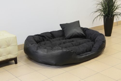 tierlando Hundebett Philip Hundesofa - Kunstleder - XL XXL XXXL - 110cm bis 170cm - Dogge, Ridgebacks Größe: 140x100cm | Farbe: 03 Schwarz tierlando Hundebett Philip Hundesofa - Kunstleder - XL XXL XXXL - 110cm bis 170cm - Dogge, Ridgebacks Größe: 140x100cm | Farbe: 03 Schwarz von tierlando