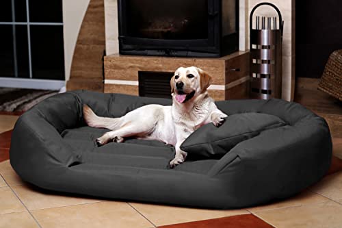 tierlando Komfort Hundebett Sammy | Robuster Polyester | Dicke Umrandung | L - XXXXL Hundesofa Größe: S6 / XXXL 170cm | Farbe: 02/ Graphit/Grau tierlando Komfort Hundebett Sammy | Robuster Polyester | Dicke Umrandung | L - XXXXL Hundesofa Größe: S6 / XXXL 170cm | Farbe: 02/ Graphit/Grau von tierlando