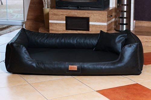 tierlando Maddox Komfort Hundebett Hundesofa Kunstleder S - XXL Größe: MN6-LL 150cm | Farbe: 03 Schwarz tierlando Maddox Komfort Hundebett Hundesofa Kunstleder S - XXL Größe: MN6-LL 150cm | Farbe: 03 Schwarz von tierlando