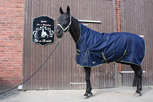 time4horses 1200Denir High Neck 100g Pferdedecke Winterdecke Paddockdecke Stalldecke Weidedecke Rug (135 cm) von time4horses