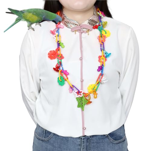 2 Pack Vogel Halskette Spielzeug Regenbogen Halskette Vogelspielzeug Vogel Kauspielzeug Käfigglieder Vogelschaukel & Kletterkette für kleinere Vögel 2 Pack Vogel Halskette Spielzeug Regenbogen Halskette Vogelspielzeug Vogel Kauspielzeug Käfigglieder Vogelschaukel & Kletterkette für kleinere Vögel von tinkare