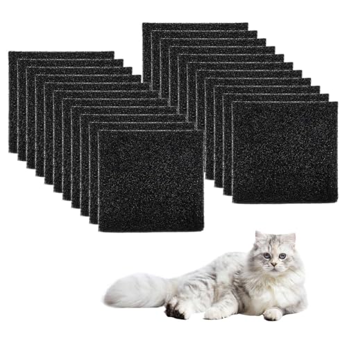 22 STK Deckel Katzenklo Filter,11.5 x 10.5cm Deckel Aktiviert Katzenklo Filter,Katzentoilette Aktivkohlefilter Schwarz,Katzentoilette Geruchsfilter,zum Desodorieren von Katzentoiletten verwendet 22 STK Deckel Katzenklo Filter,11.5 x 10.5cm Deckel Aktiviert Katzenklo Filter,Katzentoilette Aktivkohlefilter Schwarz,Katzentoilette Geruchsfilter,zum Desodorieren von Katzentoiletten verwendet von tintoke