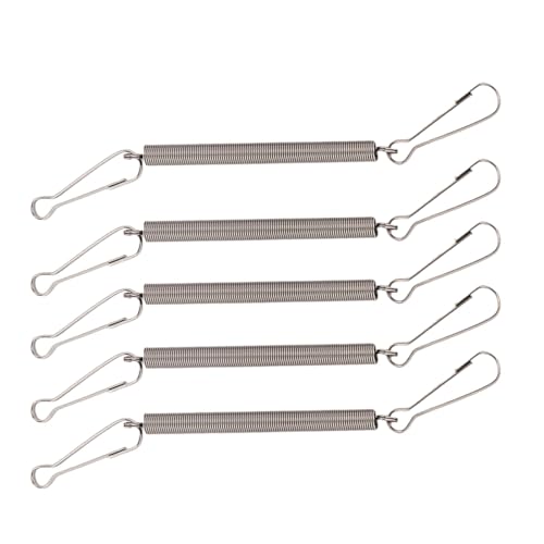 7,9 cm Feder mit Clips, Metallfedern, 2 Clips, Käfigzubehör für Kleintiere, Hamster, Meerschweinchen, Wasserspender, Federklammern, Verschlüsse von tixoacke