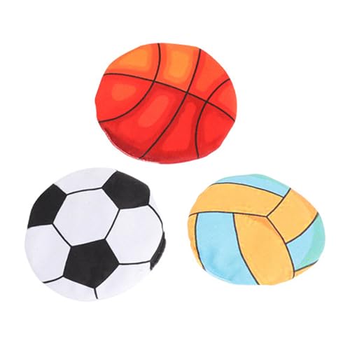 tixoacke 3PCS Gefülltes Katzenminze Knisterspielzeug Süßes Kuschelspielspielzeug Plüsch Rundes Plüsch Knisterspielzeug Für Den Innenbereich Interaktives Spielspielzeug Knisterspielzeug Für Katzen von tixoacke