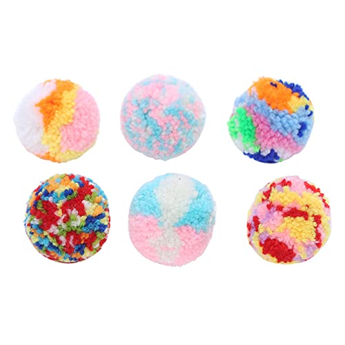 tixoacke 5 Pcs Pet Toy Plush Ball Ball Toy Bouncy Ball Kitten For Chew Toys Interactive Cat Toys For Indoor Cats von tixoacke