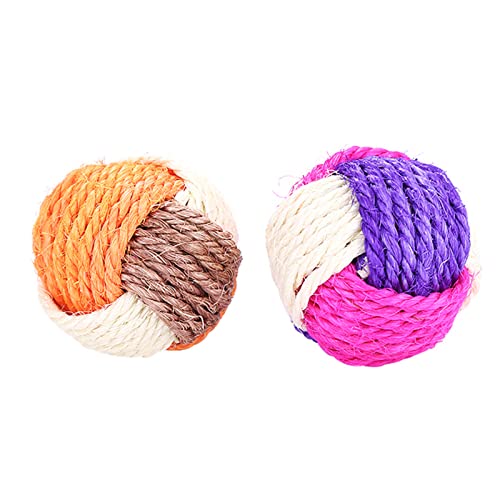 tixoacke Sisal Ball Katzenspielzeug Katze Scratcher Spielzeug Ball Kätzchen Ball Spielzeug Für Indoor Katzen Bissfest Pet Supplies Katze Favor Sisal Ball Katzenspielzeug von tixoacke