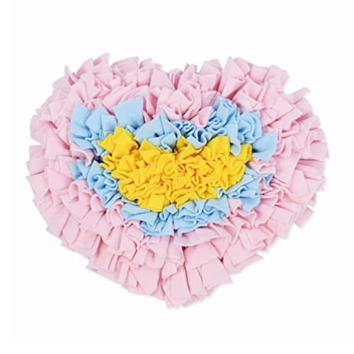 tixoacke Snuffle Dog Toys Stuffed Heart Treat Dispensing Toy Chew-Resistant Soft Chew Toys For Dogs Encouraging Foraging Skills Dog Treat Dispensing Toy Aggressive Chewers von tixoacke