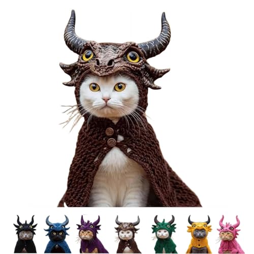 DIY Drachen Katze Hoodie Set, Katzenhut Drache Hoodie Niedliche Drache Cosplay Kleidung für Katzen Weiche Haustier Hoodie mit Hörnern Kätzchen Drachen Kostüm für Haustier Welpen Kätzchen Urlaub DIY Drachen Katze Hoodie Set, Katzenhut Drache Hoodie Niedliche Drache Cosplay Kleidung für Katzen Weiche Haustier Hoodie mit Hörnern Kätzchen Drachen Kostüm für Haustier Welpen Kätzchen Urlaub von tkerinse
