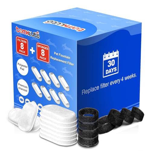tomxcute Katzenbrunnen Filter für 3,2l Trinkbrunnen katzen von tomxcute