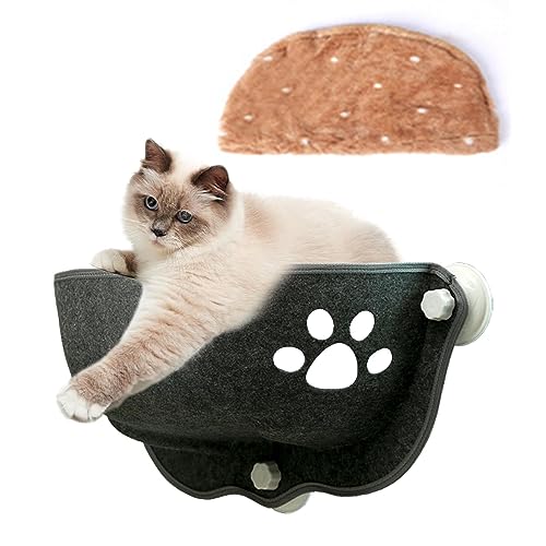 Katzenfensterhängematte | Katzenbett für Fenster - Katzenfenster Sitzstange Bett Filz Kitty Schweller Hängematte Haustier Ruhesitz mit Saugnäpfen Plüschmatte Katzenfenster Sitzstange Tongfeng Katzenfensterhängematte | Katzenbett für Fenster - Katzenfenster Sitzstange Bett Filz Kitty Schweller Hängematte Haustier Ruhesitz mit Saugnäpfen Plüschmatte Katzenfenster Sitzstange Tongfeng von tongfeng