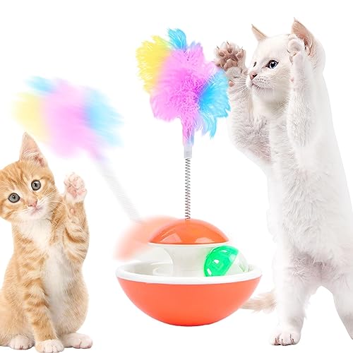 tongfeng Cat Track Ball Spielzeug | Rassel Glocke Spielzeug Kätzchen Auto-Balancing Ball – Indoor Katzen Zubehör für Wohnzimmer, Katzenhaus Tierheim, Tierhandlung, Schlafzimmer, Arbeitszimmer tongfeng Cat Track Ball Spielzeug | Rassel Glocke Spielzeug Kätzchen Auto-Balancing Ball – Indoor Katzen Zubehör für Wohnzimmer, Katzenhaus Tierheim, Tierhandlung, Schlafzimmer, Arbeitszimmer von tongfeng