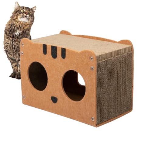 tongfeng Katzenhaus aus Pappe,Katzenhaus aus Pappe - Katzenspielhaus,Abnehmbares Katzenspielhaus für Hauskatzen, Kratzbox aus Wellpappe, Katzenkratzspielzeug für den Katzengeburtstag tongfeng Katzenhaus aus Pappe,Katzenhaus aus Pappe - Katzenspielhaus,Abnehmbares Katzenspielhaus für Hauskatzen, Kratzbox aus Wellpappe, Katzenkratzspielzeug für den Katzengeburtstag von tongfeng