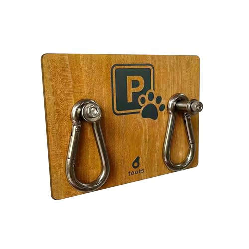 toots - Wand-Hundeparkplatz aus Edelstahl mit Schild Parking Pet für Ladeneingang, ästhetisch und funktional, Doppelhaken für Hundeleinen, ideal zum Anleinen von Haustieren, montagefertig. von toots
