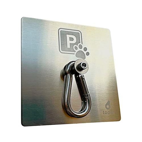 toots - Wandmontierter Hundeparkplatz aus Edelstahl mit „Parking Pet“-Schild für den Ladeneingang, ästhetisch und funktional, Hundeleinenhaken, ideal zum Anleinen von Haustieren, montagefertig. toots - Wandmontierter Hundeparkplatz aus Edelstahl mit „Parking Pet“-Schild für den Ladeneingang, ästhetisch und funktional, Hundeleinenhaken, ideal zum Anleinen von Haustieren, montagefertig. von toots