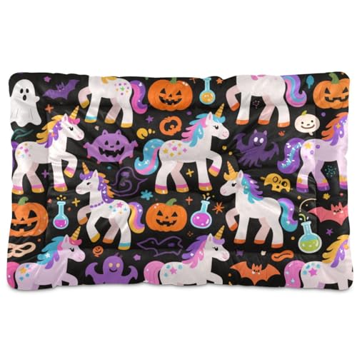 Halloween-Hundebett, waschbar, waschbar, rutschfest, weich, bequem, für mittelgroße und große Hunde, 91,4 x 61 cm Halloween-Hundebett, waschbar, waschbar, rutschfest, weich, bequem, für mittelgroße und große Hunde, 91,4 x 61 cm von tplaotee