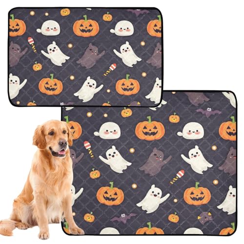 Hundematte, waschbar, rutschfest, 50,8 x 61 cm, niedliches Halloween-Muster, 3 Stück Hundematte, waschbar, rutschfest, 50,8 x 61 cm, niedliches Halloween-Muster, 3 Stück von tplaotee