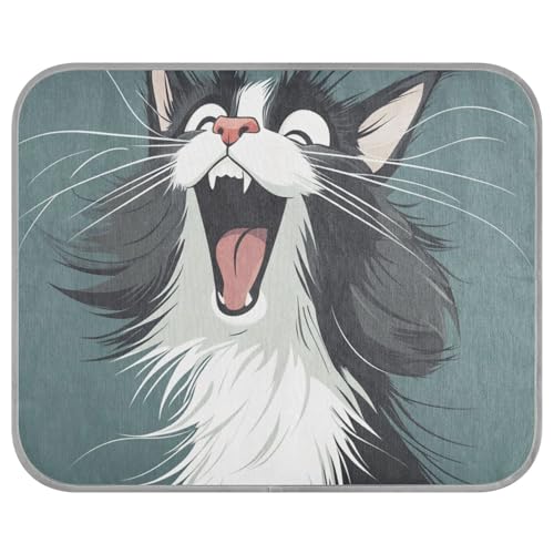 Lustige norwegische Katzen, fröhlicher Sommer, Kühlmatte für den Außenbereich, selbstkühlende Katzendecken für den Innenbereich, Katzen zum Schlafen, wasserdicht, esterilla refrescante para Perros M von tplaotee