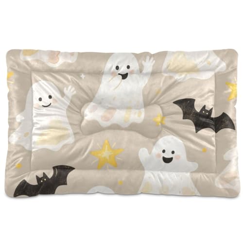 Niedliche Cartoon-Halloween-Hundematratze, waschbar, weich, rutschfest, für mittelgroße und große Hunde, 91,4 x 61 cm Niedliche Cartoon-Halloween-Hundematratze, waschbar, weich, rutschfest, für mittelgroße und große Hunde, 91,4 x 61 cm von tplaotee