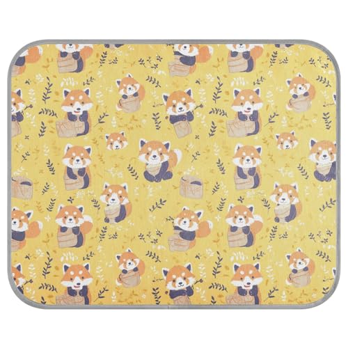 Safari niedlicher kleiner Panda, kühlendes Hundebett, selbstkühlende Matten für Hunde, Kätzchen, Katzen, Outdoor, rutschfest, Esterilla, Refrescante para Perros M, Gelb Safari niedlicher kleiner Panda, kühlendes Hundebett, selbstkühlende Matten für Hunde, Kätzchen, Katzen, Outdoor, rutschfest, Esterilla, Refrescante para Perros M, Gelb von tplaotee