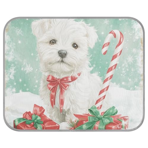 Süßes weißes Weihnachts-Hundebett, kühlendes Sommerbett, selbstkühlendes Kissen für Hunde für Katzen, Outdoor-Haustier-Tapete, Frio Para, Perros, M Süßes weißes Weihnachts-Hundebett, kühlendes Sommerbett, selbstkühlendes Kissen für Hunde für Katzen, Outdoor-Haustier-Tapete, Frio Para, Perros, M von tplaotee