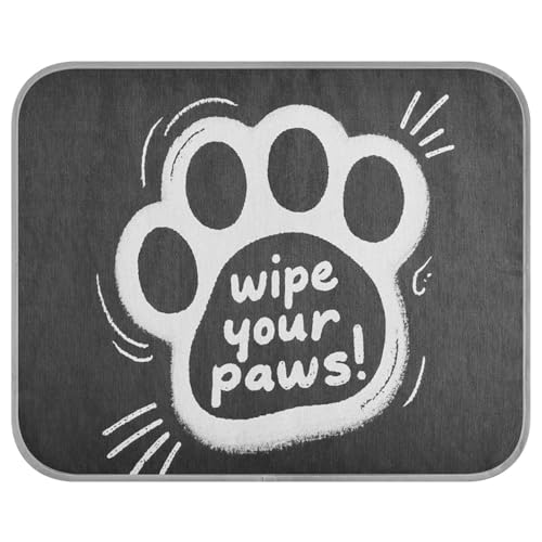 Wipe Your Paws Hundebett, Cartoon, niedlich, lustig, weiße Katzenkrallen, Sommer, kühlendes Hundebett, selbstkühlende Hundedecken für große Hunde für Hühner, Indoor-Tapete Refrescante para mascotas M Wipe Your Paws Hundebett, Cartoon, niedlich, lustig, weiße Katzenkrallen, Sommer, kühlendes Hundebett, selbstkühlende Hundedecken für große Hunde für Hühner, Indoor-Tapete Refrescante para mascotas M von tplaotee