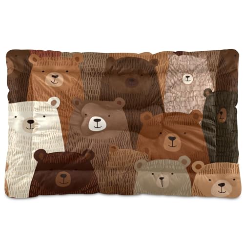 tplaotee Braunbär-Haustiermatratze, niedlich, waschbar, rutschfest, weich, bequem, für große, mittelgroße und kleine Hunde, 91,4 x 61 cm tplaotee Braunbär-Haustiermatratze, niedlich, waschbar, rutschfest, weich, bequem, für große, mittelgroße und kleine Hunde, 91,4 x 61 cm von tplaotee