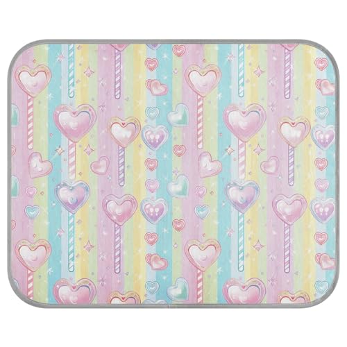 tplaotee Cane Candy Kühlkissen für den Sommer, selbstkühlende Matte für Katzen, Outdoor, für Katzen, Outdoor, faltbar, mit Klebeband, Größe M tplaotee Cane Candy Kühlkissen für den Sommer, selbstkühlende Matte für Katzen, Outdoor, für Katzen, Outdoor, faltbar, mit Klebeband, Größe M von tplaotee