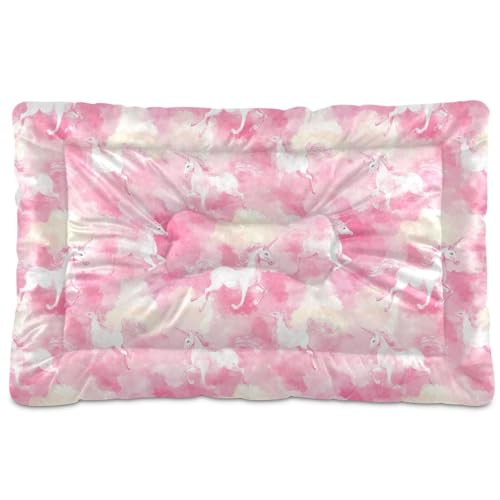 tplaotee Carnival Einhorn-Hundebetten, waschbar, weich, bequem, rutschfeste Unterseite, für große, mittelgroße und kleine Hunde, 91,4 x 61 cm tplaotee Carnival Einhorn-Hundebetten, waschbar, weich, bequem, rutschfeste Unterseite, für große, mittelgroße und kleine Hunde, 91,4 x 61 cm von tplaotee