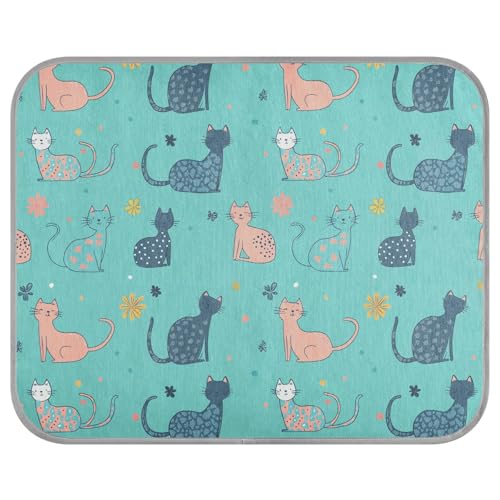 tplaotee Cartoon Curlcats Sommer-Kühlmatte, Gel, selbstkühlend, Katzenbetten für Innenkatzen, für Kätzchen, Innenkatzen, waschbar, Manta refrescante para perro M tplaotee Cartoon Curlcats Sommer-Kühlmatte, Gel, selbstkühlend, Katzenbetten für Innenkatzen, für Kätzchen, Innenkatzen, waschbar, Manta refrescante para perro M von tplaotee