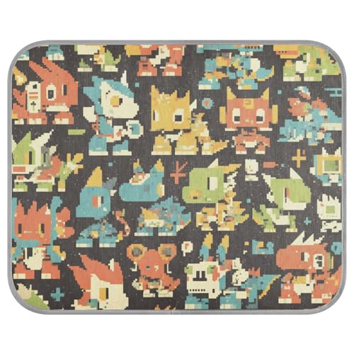 tplaotee Cartoon-Matte für Hunde, niedlich, Pixel-Stil, Dinosaurier, Sommer, kühlend, für Hundekäfige, Innenbereich, Katzenzubehör, Tapete, Refrescante Para, Mascotas M tplaotee Cartoon-Matte für Hunde, niedlich, Pixel-Stil, Dinosaurier, Sommer, kühlend, für Hundekäfige, Innenbereich, Katzenzubehör, Tapete, Refrescante Para, Mascotas M von tplaotee