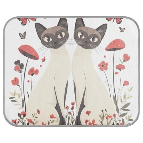 tplaotee Cartoon-Siamkatzen, weiß, Sommer-Kühldecke für Hunde, selbstkühlende Decke für Katzen, Hunde, draußen, Sommer, Cama Refrescante para Perros M tplaotee Cartoon-Siamkatzen, weiß, Sommer-Kühldecke für Hunde, selbstkühlende Decke für Katzen, Hunde, draußen, Sommer, Cama Refrescante para Perros M von tplaotee