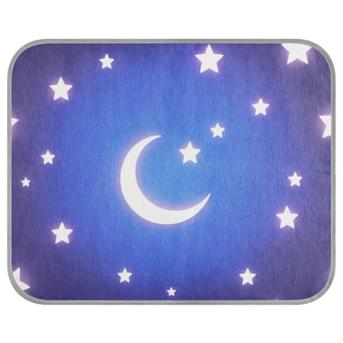 tplaotee Childish Star and Moon Sommer-Kühlmatte für Hunde, selbstkühlende Pads für Hunde für Tiere, Innenkatzen, Essentials, esterilla refrescante para Perros M, Dunkelblau tplaotee Childish Star and Moon Sommer-Kühlmatte für Hunde, selbstkühlende Pads für Hunde für Tiere, Innenkatzen, Essentials, esterilla refrescante para Perros M, Dunkelblau von tplaotee