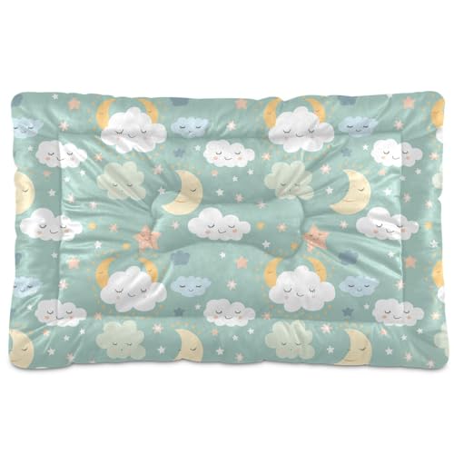 tplaotee Cloud Star Moon Hundehütte, waschbar, weich, rutschfest, für große, mittelgroße und kleine Hunde, 91,4 x 61 cm, Hellgrün tplaotee Cloud Star Moon Hundehütte, waschbar, weich, rutschfest, für große, mittelgroße und kleine Hunde, 91,4 x 61 cm, Hellgrün von tplaotee