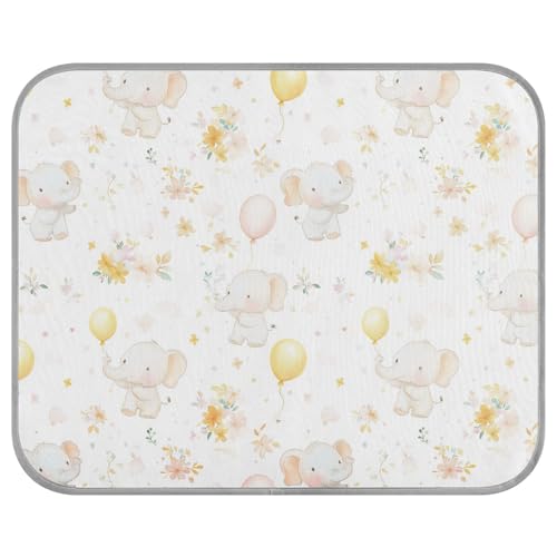 tplaotee Dreamy Childish Cute Elephants Summer Cooling Pad Self Cooling Blanket for Dogs for Kitten Outdoors Waterproof Manta refrescante para perro M von tplaotee