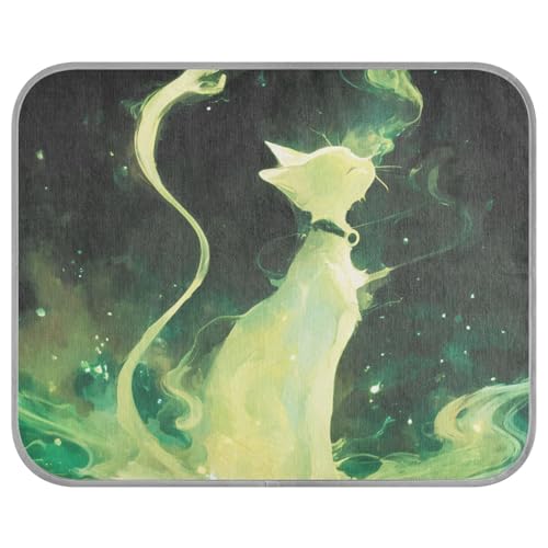 tplaotee Green Cat Giclée-Kühlmatte für Hunde, selbstkühlende Decke für den Sommer, für Katzen, für Hunde, Katzen, Outdoor, nicht elektrisch, Tapete, Refrescante para mascotas M tplaotee Green Cat Giclée-Kühlmatte für Hunde, selbstkühlende Decke für den Sommer, für Katzen, für Hunde, Katzen, Outdoor, nicht elektrisch, Tapete, Refrescante para mascotas M von tplaotee