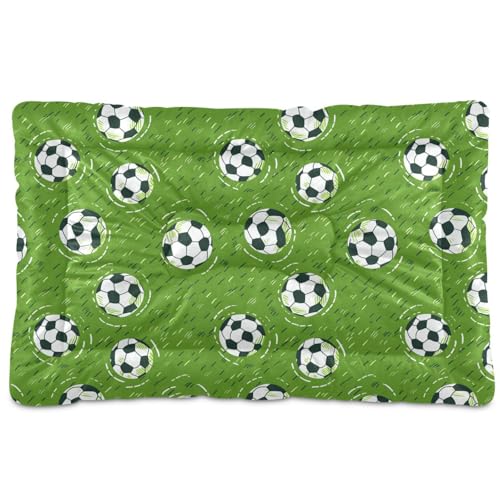 tplaotee Green Field Fußball-Hundebett, waschbar, weich, rutschfest, für mittelgroße und große Hunde, 91,4 x 61 cm tplaotee Green Field Fußball-Hundebett, waschbar, weich, rutschfest, für mittelgroße und große Hunde, 91,4 x 61 cm von tplaotee
