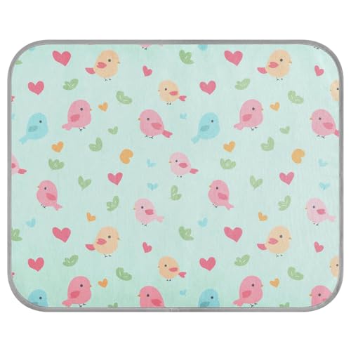 tplaotee Happy Valentine Gel-Kühlkissen mit Cartoon-Vogelmotiv, selbstkühlende Decke für Innen, Katzen für Haustiere, gemütliches Schlafen, einzigartiges Klebeband, erfrischend, Größe M tplaotee Happy Valentine Gel-Kühlkissen mit Cartoon-Vogelmotiv, selbstkühlende Decke für Innen, Katzen für Haustiere, gemütliches Schlafen, einzigartiges Klebeband, erfrischend, Größe M von tplaotee