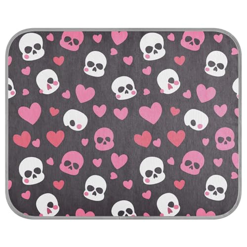 tplaotee Happy Valentine Heart Cartoon Skull Black Summer Cool Mats Self Cooling Pet Mat for Cats Sleeping Cat Accessories cama Fria para perro M tplaotee Happy Valentine Heart Cartoon Skull Black Summer Cool Mats Self Cooling Pet Mat for Cats Sleeping Cat Accessories cama Fria para perro M von tplaotee