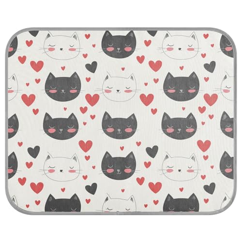 tplaotee Happy Valentine Süße Katze, Sommer, Kühlmatte, selbstkühlende Matten für Hunde, gemütlich, schlafend, tragbar, Manta Refrescante para perro M tplaotee Happy Valentine Süße Katze, Sommer, Kühlmatte, selbstkühlende Matten für Hunde, gemütlich, schlafend, tragbar, Manta Refrescante para perro M von tplaotee