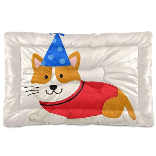 tplaotee Haustierbett mit niedlichem Cartoon-Motiv, waschbar, weich, bequem, rutschfeste Unterseite, für große, mittelgroße und kleine Hunde, 91,4 x 61 cm tplaotee Haustierbett mit niedlichem Cartoon-Motiv, waschbar, weich, bequem, rutschfeste Unterseite, für große, mittelgroße und kleine Hunde, 91,4 x 61 cm von tplaotee