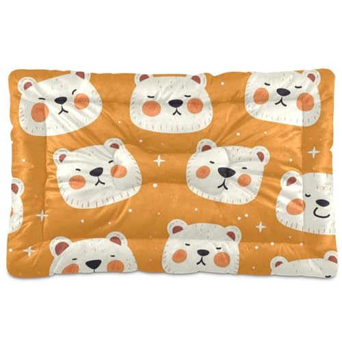 tplaotee Hundematratze, waschbar, weich, bequem, rutschfeste Unterseite, für große, mittelgroße und kleine Hunde, 91,4 x 61 cm, Orange tplaotee Hundematratze, waschbar, weich, bequem, rutschfeste Unterseite, für große, mittelgroße und kleine Hunde, 91,4 x 61 cm, Orange von tplaotee