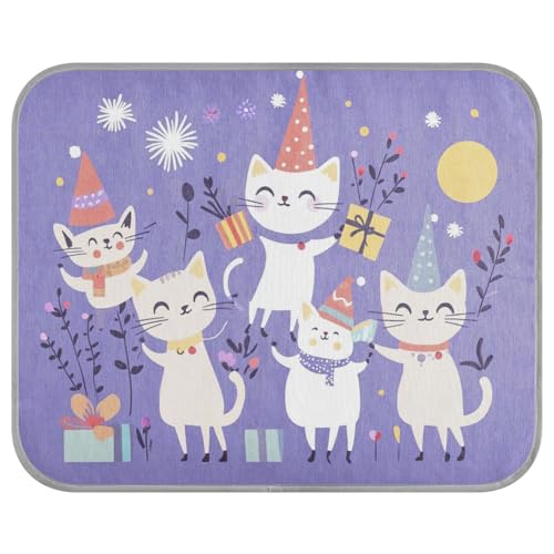 tplaotee Independence (4. Juli) Burmesische Katzen, lila, Sommer, Outdoor, Kühlkissen, selbstkühlende Decken für Innen, Katzen für Hunde, Outdoor, Katzenzubehör, Cama Fria para perro, M von tplaotee