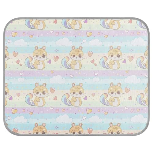 tplaotee Kühldecke mit Eichhörnchen-Cartoon-Motiv, bunt, für den Sommer, selbstkühlend, für Hunde und Katzen, Sommerdecke, Manta, Fria, Perros, Größe M tplaotee Kühldecke mit Eichhörnchen-Cartoon-Motiv, bunt, für den Sommer, selbstkühlend, für Hunde und Katzen, Sommerdecke, Manta, Fria, Perros, Größe M von tplaotee
