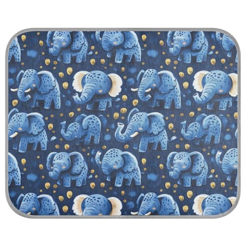 tplaotee Kühlkissen für Hunde, selbstkühlendes Haustierbett für Katzen, für Kaninchen, Katzen, Outdoor, abnehmbar, Cama Fria para perro, M, Cartoon-Motiv, Blau von tplaotee