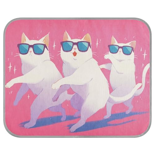 tplaotee Kühlkissen für den Sommer, Motiv: tanzende Katzen, Pfirsichfarben, selbstkühlend, für Tiere, Outdoor, Haustier, nicht-elektrisches Klebeband, Frio para Perros M tplaotee Kühlkissen für den Sommer, Motiv: tanzende Katzen, Pfirsichfarben, selbstkühlend, für Tiere, Outdoor, Haustier, nicht-elektrisches Klebeband, Frio para Perros M von tplaotee