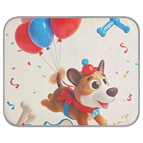 tplaotee Kühlkissen mit Cartoon-Motiv und fröhlichem Tier, für den Sommer, für draußen, selbstkühlende Pads für Hunde und Katzen, weiche Mantas frías para Perros M von tplaotee